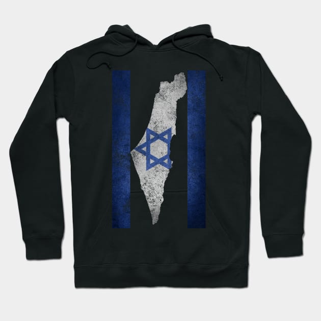 Israel Map Shirt Travel Jews Proud Jewish Gifts Israeli Flag Hoodie by Smoothbeats